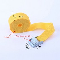 옷걸이줄 차량행거로프1M/2M/3M/4M/5M 블랙 버클 타이 다운 벨트 카고 스트랩 자동차 오토바이 자전거 금, 02 Black 2M