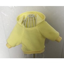 파스텔 후드 강아지옷 고양이옷, Yellow_S
