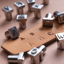 가죽공예용 가죽 이니셜 펀칭 스템프 (이니셜 각인도구), 3.9mm-(알파벳A~Z+숫자)