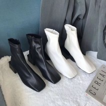 여자 가을 베이직 옆지퍼 앵클부츠 데이트신발 가을앵글부츠 겨울부츠 여자가을신발 니트발목앵클부츠 오피