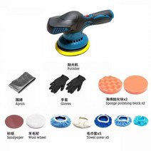 전동 공구 무선 드릴 무선 자동차 폴리 셔 휴대용 휴대용 12V 배터리 전기 연마기 6 가변 속도 자동차 왁싱 도구 무선 광택기 듀얼 폴리셔, CN, without Battery, EU