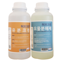 GK 오물 유분 용해제, 허브크린 유분크린 1L+오물분해제 1L 1개, 1개