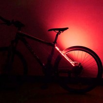 자전거후미등 장식 테일 그린블루 사이클링 스트립 70 led 휠 안전 경고등 후면 램프 자전거후레쉬, [02] 빨간