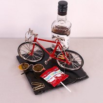 자전거 모형 미니어쳐 2color 인테리어 엔틱 미니어처 피규어 빈티지 소품, 레드