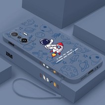 우주 비행사 실리콘 전화 케이스 샤오미 미 11 라이트 5G NE 후면 커버 12s 울트라 12x12s 10 프로 끈이 있, 10 For Xiaomi 12X, 11 J-YK000311