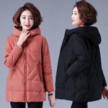 빅사이즈 M~4XL 중년여성의류 패딩 점퍼 50대60대 코트 숏패딩 엄마옷
