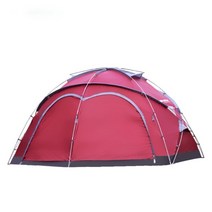 거실형텐트 5인용 그늘막 자동 대형 낚시 감성 텐트 hsy 5-8-12 야외 럭셔리 다인용 돔 야외 등반 공원 초원 유르트 캐노피 1room with big space, 빨간색, 협력사