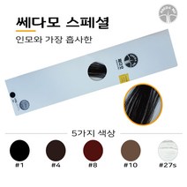 쎄다모 스페셜)증모재료 헤어증모가발/증모술재료, 8번)브라운, 1개
