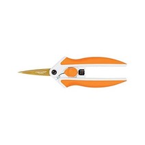 Fiskars 190520 1001 티타늄 마이크로 팁 이지 액션 가위 12.7cm5인치 오렌지색, 회색.