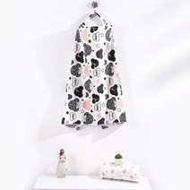 수유가리개 수유티 수유복모유 수유 커버 통기성 코튼 천 구름 인쇄 나들이 타월 케이프 앞치마