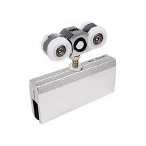 (부속개별구매)유리문용(PVC스토퍼) EM150로라(150kg이하용) 부속(상부로라) _미닫이문부속 슬라이딩문부속 하부가이드 슬라이딩레일 행거레일 슬라이딩도어레일 댐핑레일 천정설치, 1개