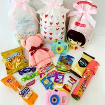 알찬선물세트 어린이집 답례품 간식선물세트 생일선물 어린이날 선물 어린이집 구디백 학원 교회 행사선물 단체선물 스티커무료, 여아, 1팩, 세트8