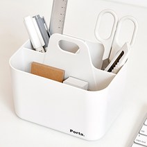 사무실수납함 책상꾸미기 사무용품 데스크테리어 정리함 필수템 수납함, 옐로우