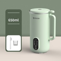 기름짜는기계 채유기 착유기 220V 220V 두유 메이커 스마트 블렌더 전기 주서 다기능 아침 식사 보충 기계, 05 B 650ml green_03 AU