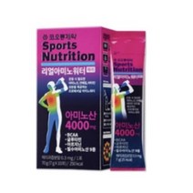 코오롱 리얼아미노워터 체리맛 아미노산 보충 음료, 7g, 30개