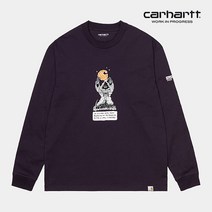 칼하트WIP LS KoganKult Level T-Shirt (Dark Iris).