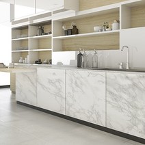 현대인필 LG하우시스 3M 싱크대 리폼 시트지 인테리어필름 모음, 39. 유광 비앙코대리석 ECEH148