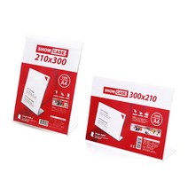 단면 A4 아크릴 네임택 쇼케이스 포켓 투명 테이블 POP 꽂이, 사이즈