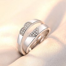 RC89SET Silver 하트 만들기 은반지 커플링