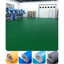 방수 PVC 카페트 공장 작업장 미끄럼방지 롤카펫 10M, 파란색 1.8mm 두께 폭 2m 길이 5m