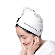 1+1 빨리 마르는 헤어 드라이 타올 극세사, 2개, 핑크+핑크