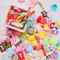 디자인어스 데코덴 파츠 데코덴파츠 핸드폰꾸미기 필통꾸미기 슬라임파츠 5W55582F, 1개, 노랑파츠