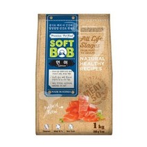 국산 강아지사료 소프트밥 연어 1kg 애견사료-피엠에스
