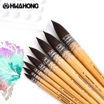 화홍 500R 수채화붓 둥근붓 다람쥐모 낱개 / 옵션선택, 4호