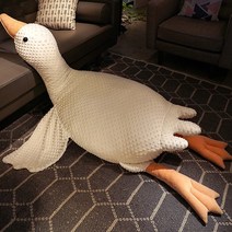 안녕 나는 귀여운 애착인형 흰 긴 줄 쿠션 다리 끼는 오리털 인형 헝겊 침대, 라지 사이즈19쌀독자내피 탈부착, 01 흰콩
