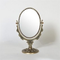 아트박스/크레디스 필리-메탈 타원 스텐드 거울 스몰-신주, 본품