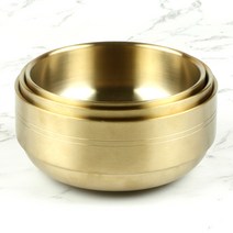 27종 티타늄 이중 탕기 3가지사이즈 냉면 비빔기 대접, 소(158x78)mm, 1개