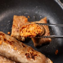 국산배추 국산돼지고기로 속이 꽉찬 봉평 메밀김치전병 1.2kg (10개입), 김치메밀전병(10개입) 2팩