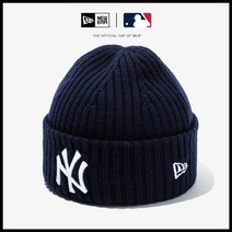 뉴에라 KNIT RIB MLB 니트 립 뉴욕 양키스 커프 비니 네이비 12866292, 없음