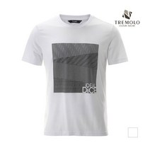 인디안 TREMOLO WHITE 패턴 프린트 라운드넥 타소재 기획티셔츠_TRNASUY2368