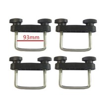 루프캐리어 루프백 호환 ALWAYSME 자동차 루프 랙 바스켓 U 볼트 클램프 장착 피팅 키트 SUV RV 캠핑카, 4PCS-팩-90mm, 1개