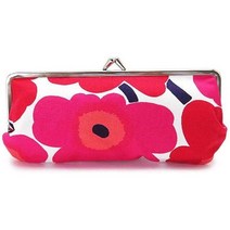 파우치 마리메코 화장품 MARIMEKKO 가마구치 안경 케이스 미니 우니코 꽃무늬 코튼