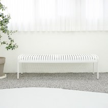 하늘창가구 카프리벤치 공원 카페 테라스 철제 정원 펜션 리조트 야외벤치, 화이트