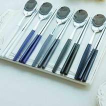 수저세트 (5color) 숟가락 젓가락 자취생 집들이선물, 옵션:퍼플, 단품