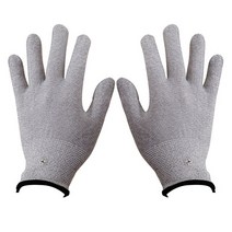섬유 전기 마사지 장갑 와이어 전도성 전극 기계, 02 1 Pair Gloves