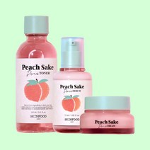 스킨푸드 피치사케 포어3종 (토너+세럼+크림)