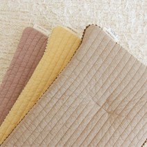 바미블랑 반전매력 낮은베개 유아 아기 누빔지 피그먼트가공 양면 베개, 인디핑크