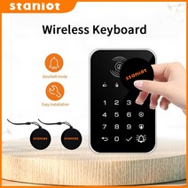Staniot 433Mhz 무선 터치 키보드 2Pcs RFID 카드 팔 또는 해제 암호 키패드 Tuya 스마트 홈 보안 경보 시스템 한국에서 베스트 셀러 2G/GSM/4G