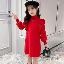 크리스마스 주니어 레드 원피스