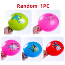 복싱 펀치볼 펀치 연습 미트 25CM 손잡이 공 PVC 점프 스포츠 장난감 감각 훈련을 쥐고 튀는 비치 수영장 완구, 01 1PC random color
