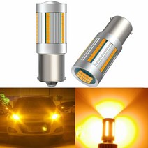 업그레이드 BA15S 1156 LED 자동차 전구 앰버 옐로우 25W 7506 1156A 1003 1141 P21W 내장 부하 저항 CANBUS 오류 방지 하이퍼 플래시 깜박임 전