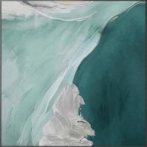 북타워 코너선반 사다리 모듈 파티션 100% 수제 유화 캔버스 월 아트 현대 추상 작품 홈 인테리어 그림 거실 침실 식당 장식, 124.90x120cm unframed - Unfram
