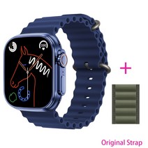 (에서 선박 us) 원래 49mm IWO 스마트 워치 WS18 울트라 시리즈 8 남자 여자 NFC IP68 방수 블루투스 전화, 30 Add 1 nylon_01 49mm