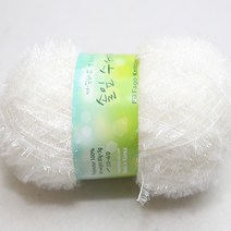 뜨개몰 뜨개 털실 뜨개실 수세미실 솔잎수세미, 1흰색