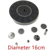 펌프 산업용 7v solar Fountain watering kit power solar pump pool 연못 잠수정 폭포 부동 태양 전지 패널 물 분수 정원, 16cm