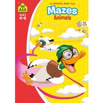 School Zone 메이즈 애니멀 워크북 [Paperback]